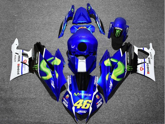 2019-2021 Blue White Green Black Monster MoviStar ENEOS 46 Yamaha YZF R3/R25 Motorcycle Fairings