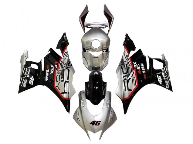 2019-2021 Silver Red Black 46 Yamaha YZF R3/R25 Motorcycle Fairings