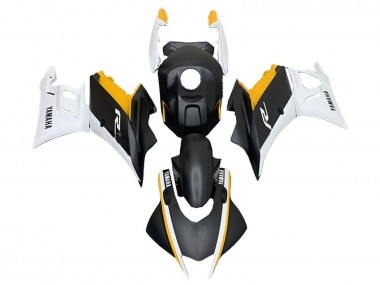 2019-2021 White Yellow Matte Black Yamaha YZF R3/R25 Motorcycle Fairings