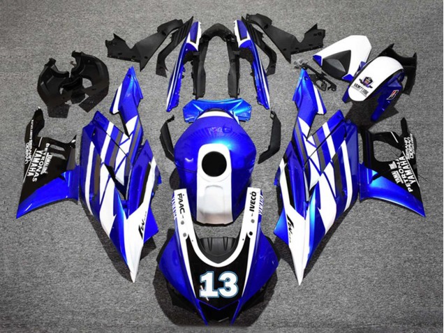 2019-2021 Blue White Black Yamalube Petronas 13 Yamaha YZF R3/R25 Motorcycle Fairings