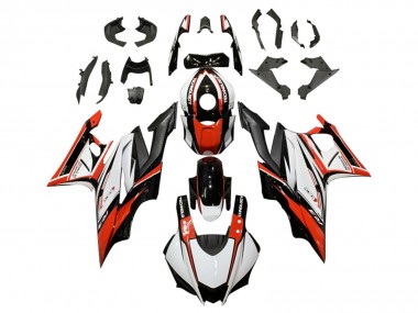 2019-2021 White Red Black Yamaha YZF R3/R25 Motorcycle Fairing