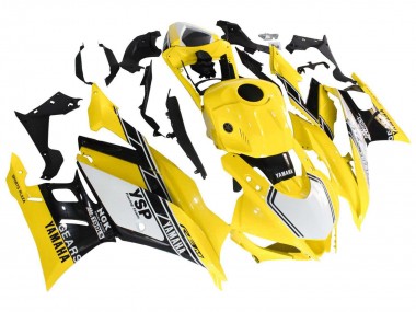 2019-2021 Yellow White Black Stripe Yamaha YZF R3/R25 Motorcycle Fairings