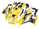 2019-2021 Yellow White Black Stripe Yamaha YZF R3/R25 Motorcycle Fairings