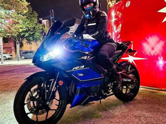 2022-2024 Blue Glossy Black Yamaha YZF R3/R25 Motorcycle Fairings