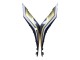 2022-2024 Black Carbon Fiber Style Gold Red ABBOT Yamaha YZF R3/R25 Motorcycle Fairings
