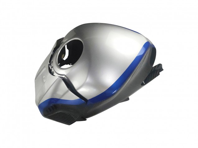 2022-2024 Black Carbon Fiber Style Silver Blue Yamaha YZF R3/R25 Motorcycle Fairings