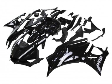 2022-2024 Glossy Black Yamaha YZF R3/R25 Motorcycle Fairings