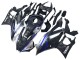 2022-2024 Marble Black Silver Blue Forged Carbon Fiber Style Yamaha YZF R3/R25 Motorcycle Fairings