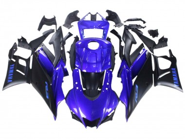 2022-2024 Blue Matte Black Yamaha YZF R3/R25 Motorcycle Fairing