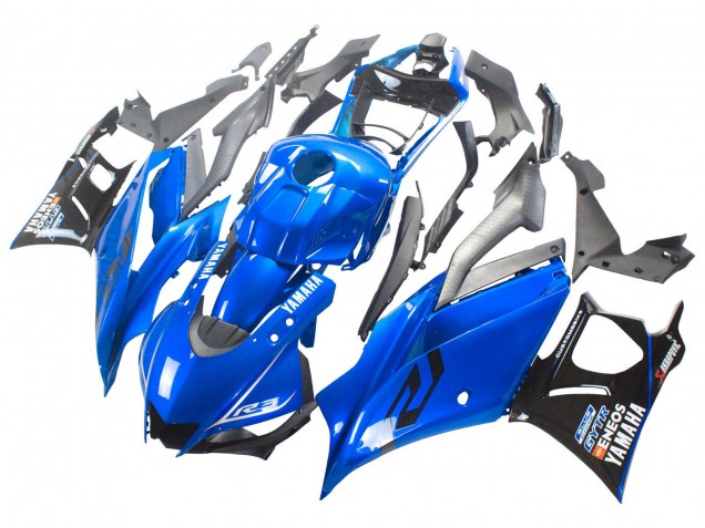 2022-2024 Blue Black ENEOS Yamaha YZF R3/R25 Motorcycle Fairings