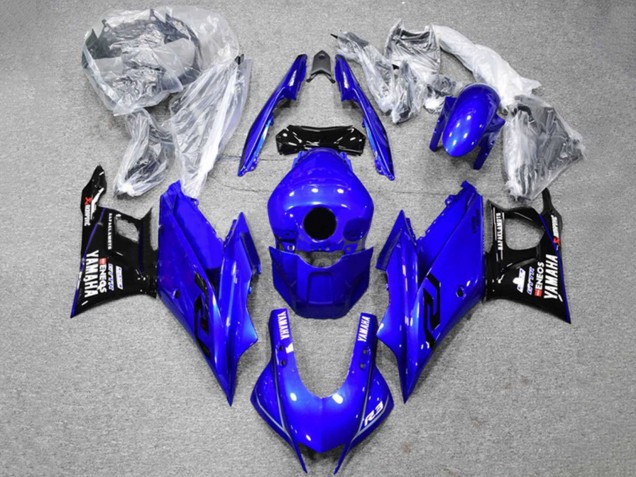 2022-2024 Blue Black ENEOS Yamaha YZF R3/R25 Motorcycle Fairings