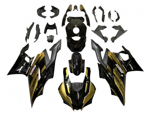2022-2024 Gold Glossy Black Semakin Didepan Yamaha YZF R3/R25 Motorcycle Fairings