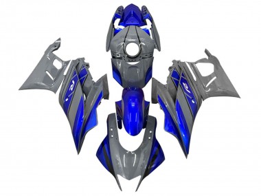 2022-2024 Dark Grey Blue Yamaha YZF R3/R25 Motorcycle Fairings