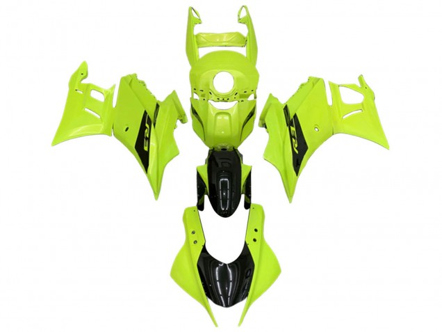 2022-2024 Neon Green Glossy Black Yamaha YZF R3/R25 Motorcycle Fairings