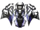 2022-2024 Silver Blue Glossy Black Yamaha YZF R3/R25 Motorcycle Fairings