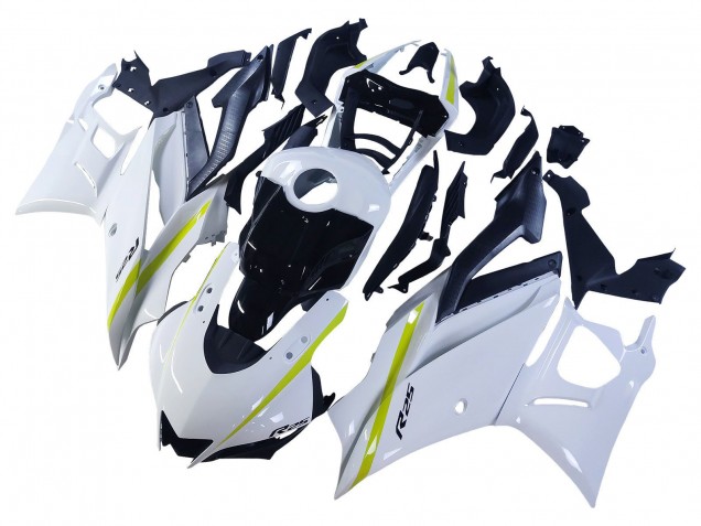 2022-2024 White Yellow Black Yamaha YZF R3/R25 Motorcycle Fairings