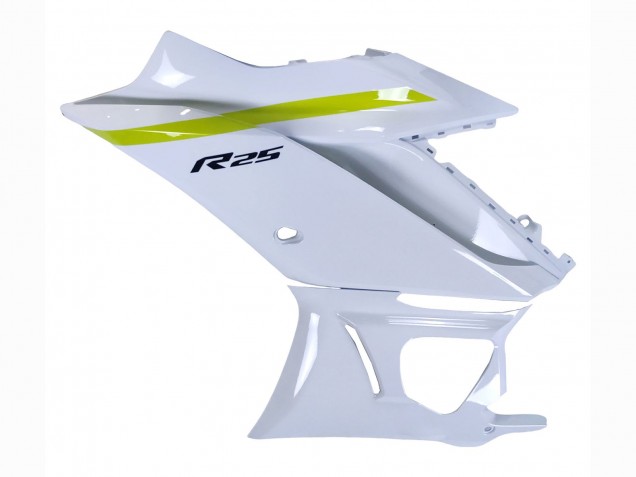 2022-2024 White Yellow Black Yamaha YZF R3/R25 Motorcycle Fairings
