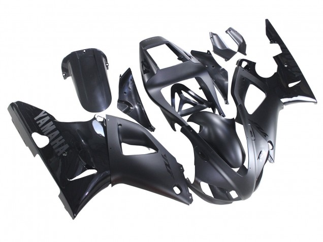 1998-1999 Matte Black Glossy Black Yamaha YZF 1000 R1 Motorcycle Fairings