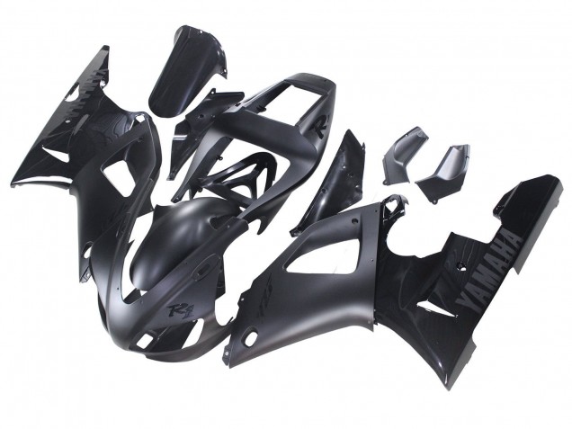 1998-1999 Matte Black Glossy Black Yamaha YZF 1000 R1 Motorcycle Fairings