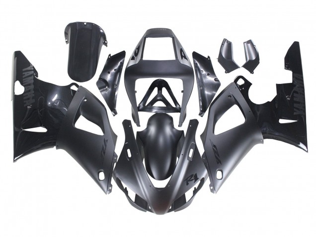 1998-1999 Matte Black Glossy Black Yamaha YZF 1000 R1 Motorcycle Fairings