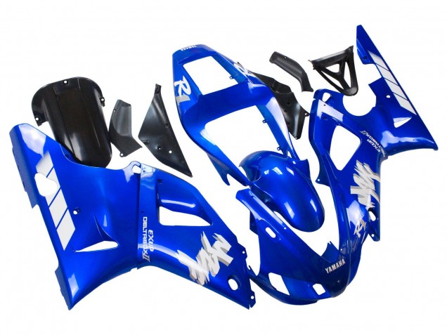 1998-1999 Blue White Yamaha YZF 1000 R1 Motorcycle Fairings