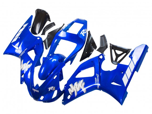 1998-1999 Blue White Yamaha YZF 1000 R1 Motorcycle Fairings