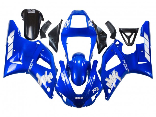 1998-1999 Blue White Yamaha YZF 1000 R1 Motorcycle Fairings