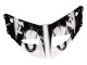 1998-1999 White Glossy Black Yamaha YZF 1000 R1 Motorcycle Fairings