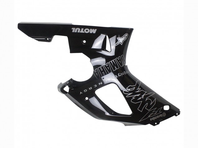 2000-2001 Glossy Black White Monster Motul Yamaha YZF 1000 R1 Motorcycle Fairings