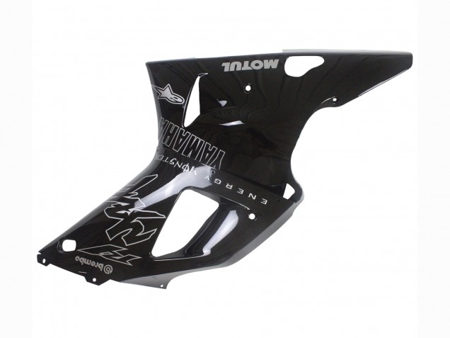 2000-2001 Glossy Black White Monster Motul Yamaha YZF 1000 R1 Motorcycle Fairings