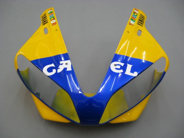 2000-2001 White Yellow Blue Motul Camel Yamaha YZF 1000 R1 Motorcycle Fairings