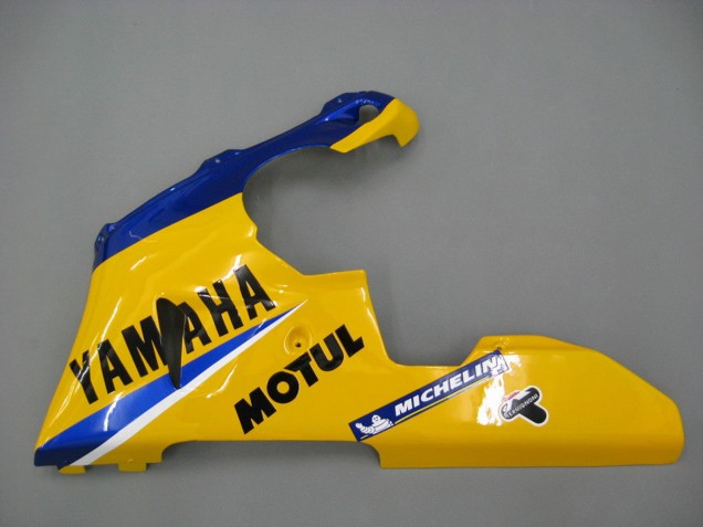 2000-2001 White Yellow Blue Motul Camel Yamaha YZF 1000 R1 Motorcycle Fairings