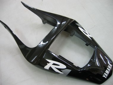 2000-2001 Glossy Black White Decal Yamaha YZF 1000 R1 Motorcycle Fairings