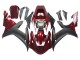2002-2003 Red Matte Black Yamaha YZF 1000 R1 Motorcycle Fairing Kits