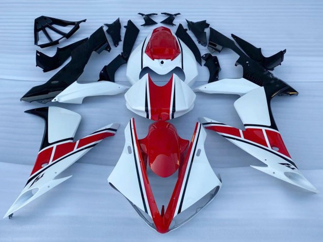 2002-2003 White Red Black Yamaha YZF 1000 R1 Motorcycle Fairings