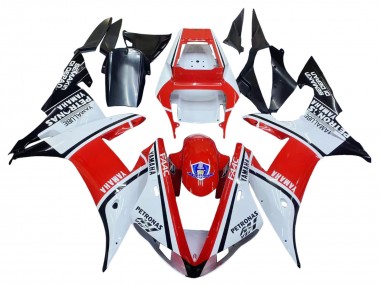 2002-2003 White Red Black Petronas Yamaha YZF 1000 R1 Motorcycle Fairings