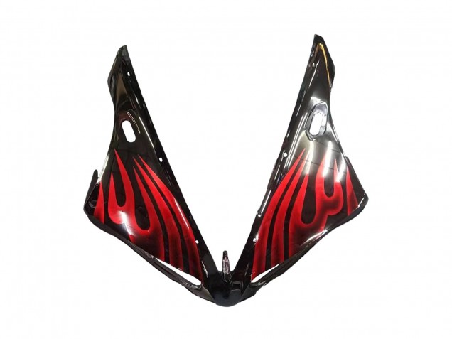 2004-2006 Glossy Black Red Flame Yamaha YZF 1000 R1 Motorcycle Fairings