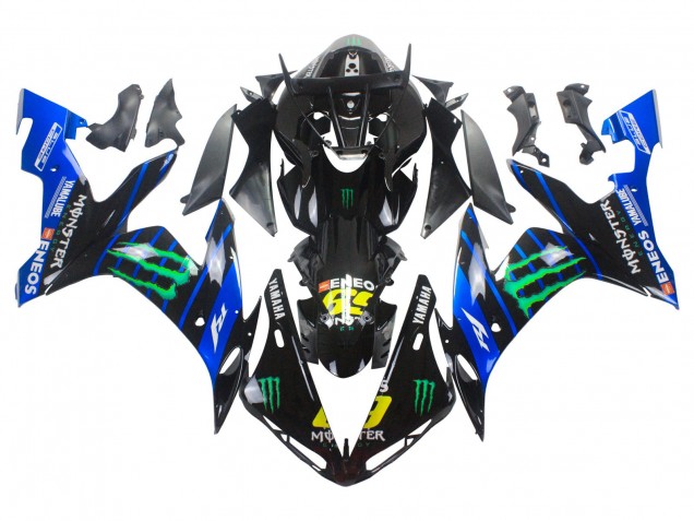 2004-2006 Blue Black Yellow Green Monster Yamalube ENEOS 69 Yamaha YZF 1000 R1 Motorcycle Fairings