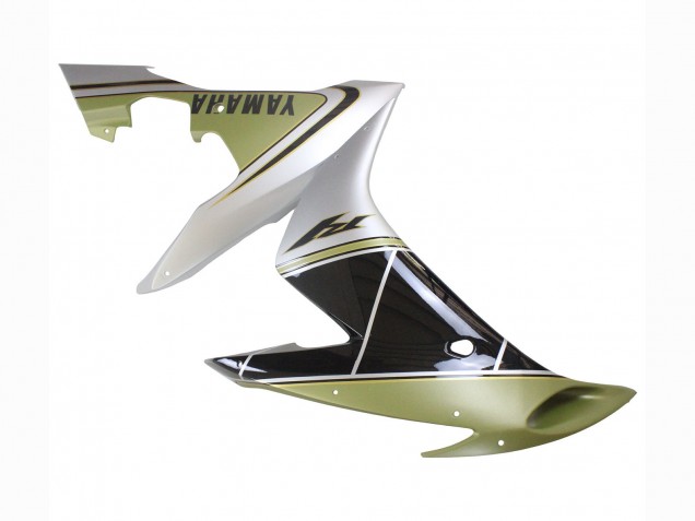 2004-2006 Light Gold White Glossy Black Yamaha YZF 1000 R1 Motorcycle Fairings