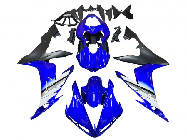 2004-2006 Blue White Matte Black Yamaha YZF 1000 R1 Motorcycle Fairings