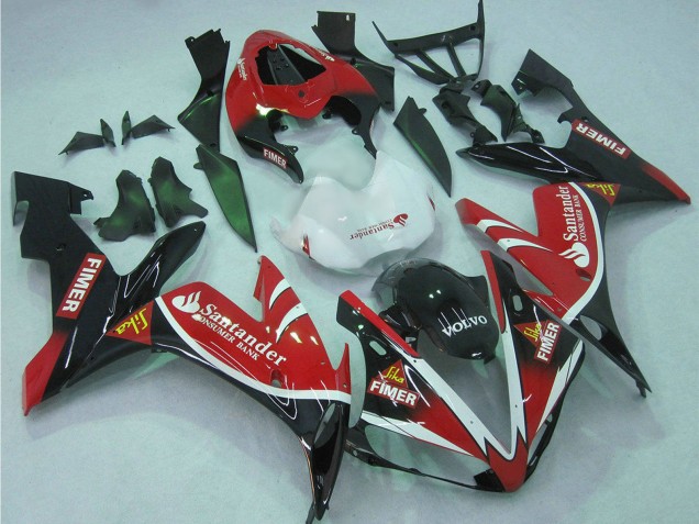 2004-2006 Red White Black Green Volvo Jika Fimer Santander Yamaha YZF 1000 R1 Motorcycle Fairings