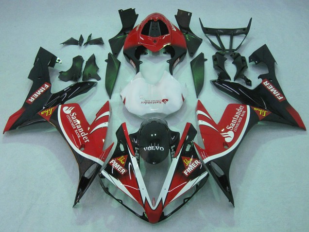 2004-2006 Red White Black Green Volvo Jika Fimer Santander Yamaha YZF 1000 R1 Motorcycle Fairings