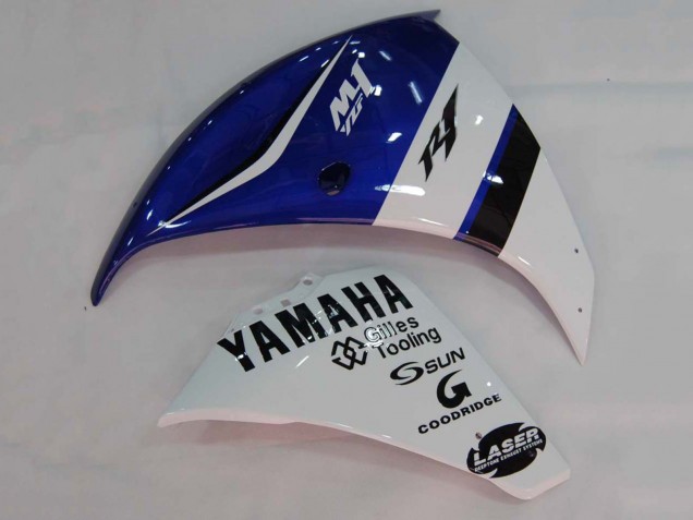 2009-2011 White Blue Black M1 Yamaha YZF 1000 R1 Motorcycle Fairings