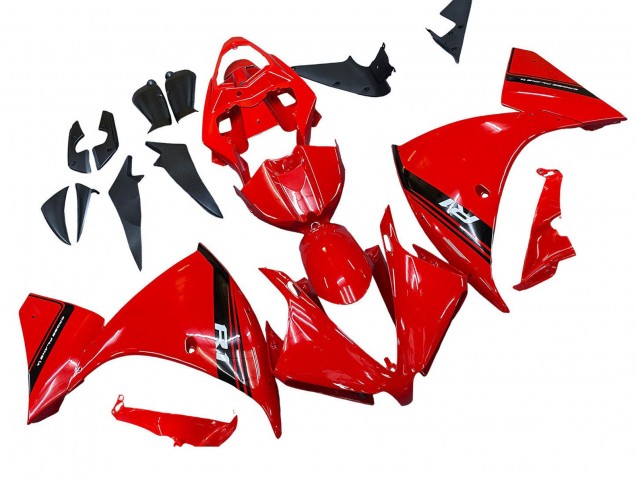 2012-2014 Red Glossy Black Yamaha YZF 1000 R1 Motorcycle Fairing