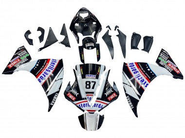 2012-2014 Glossy Black White Red Fimer Yamalube Sterilgarda 87 Yamaha YZF 1000 R1 Motorcycle Fairings