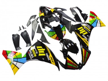 2012-2014 Glossy Black Yellow Green Blue Red Color Wheel Yamaha YZF 1000 R1 Motorcycle Fairings