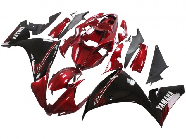 2012-2014 Red Glossy Black Yamaha YZF 1000 R1 Motorcycle Fairings