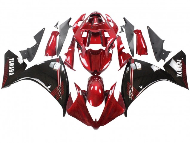 2012-2014 Red Glossy Black Yamaha YZF 1000 R1 Motorcycle Fairings