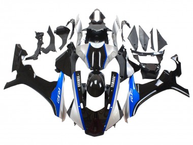 2015-2019 Silver Blue Glossy Black Yamaha YZF 1000 R1 Motorcycle Fairings