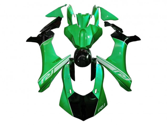 2020-2025 Green Glossy Black Yamaha YZF 1000 R1 Motorcycle Fairings